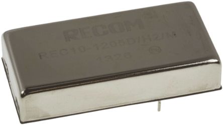 Recom - REC10-2412SZ/H2/M - Recom REC10 ϵ 10W ʽֱ-ֱת REC10-2412SZ/H2/M, 9  36 V ֱ, 12V dc, 833mA, 2kV dcѹ, 85%Ч, DIPװ		