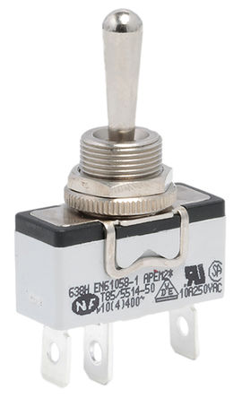 Apem - 638H/2 - Apem SP л 638H/2, ͨ-Ͽ-ͨ, 5 A @ 25V ֱ		