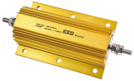 TE Connectivity - HSC250220RJ - TE Connectivity HSC250 ϵ HSC250220RJ 250W 220 5%  尲װ̶ֵ, ƬӶ, Ƿװ		