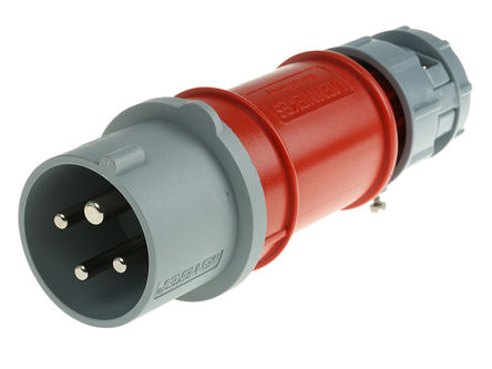 Mennekes - 3926 - Mennekes PowerTOP ϵ ɫ 4P ҵԴ °װ ͷ 3926, 16A, 400 V, IP44		