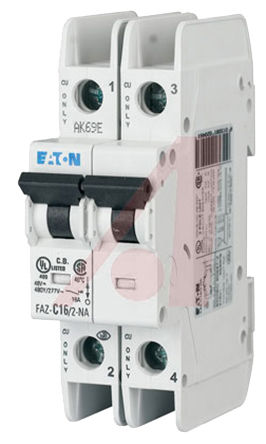 Eaton - FAZ-C10/2-NA - Eaton xEffect FAZ ϵ 2 10 A MCB ΢Ͷ· FAZ-C10/2-NA, 10 kA Ͽ, C բ		