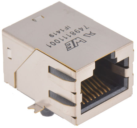 Wurth Elektronik - 7498111001 - Wurth Elektronik Ƭ Lan ̫ѹ 7498111001, -1dB, 13.55 x 15.88 x 21.6mm, 1:1		