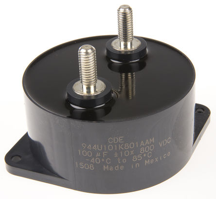 Cornell-Dubilier - 944U101K801AAM - Cornell-Dubilier 944U ϵ 100F ۱ϩ (PP) 944U101K801AAM, 10%, 800 V ֱ, װ, 84.5mmֱ		