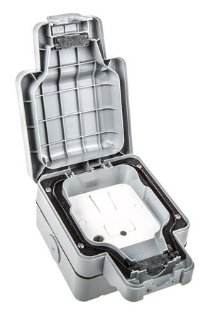 MK - K56410GRY - MK ɫ 13A, 迪 氲װ IP66 ۶ӵԪ K56410GRY, 157 x 110 x 89mm		