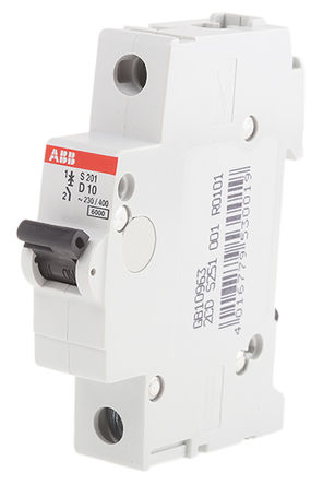 ABB - 2CDS251001R0101 - ABB System M Pro S200 ϵ 1 10 A MCB ΢Ͷ· 2CDS251001R0101, 6 kA Ͽ, D բ		