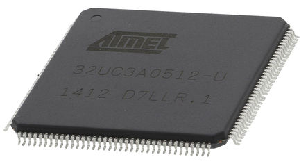 Atmel - AT32UC3A0512-ALUT - Atmel AT32 ϵ 32 bit AVR MCU AT32UC3A0512-ALUT, 66MHz, 512 kB ROM , 64 kB RAM, 1xUSB, LQFP-144		