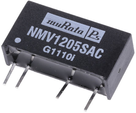 Murata Power Solutions - NMV1205SAC - Murata Power Solutions NMV ϵ 1W ʽֱ-ֱת NMV1205SAC, 10.8  13.2 V ֱ, 5V dc, 200mA, 3kVѹ, 69%Ч		