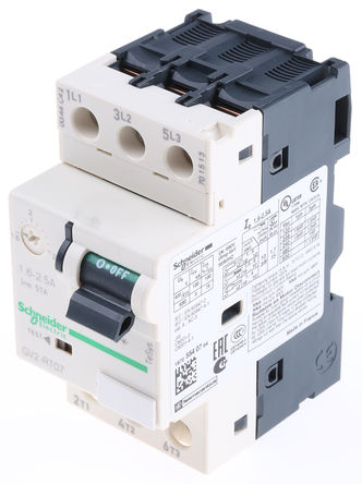 Schneider Electric - GV2RT07 - Schneider Electric TeSys GV2R ϵ 1.6  2.5 A 3 綯· GV2RT07, 690 V		