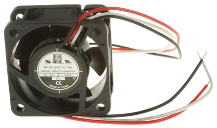 RS Pro - OD4020-24HB01A - RS Pro OD4020 ϵ 2.16W 24 V ֱ  OD4020-24HB01A, 15.3m3/h, 7800rpm, 40 x 40 x 20mm		