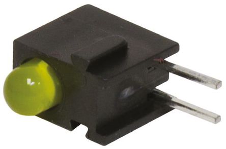 Bivar - H100CYDL - Bivar H100CYDL ɫ ֱ LED ָʾ, 45 , 1 LED, 2.2 V, ͨװװ		