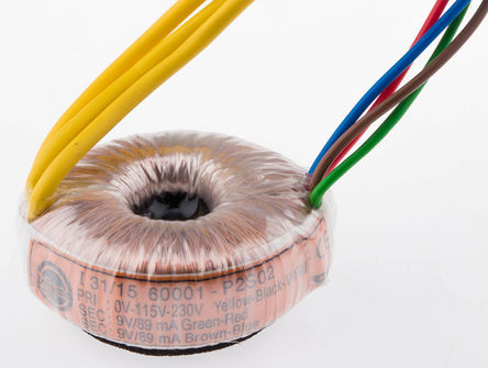 Nuvotem Talema - 60001 - Nuvotem Talema 1.6VA 2 αѹ 60001, 2 x 9V acμѹ, 38 (Dia.) x 17.5mm		