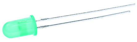 Kingbright - L-1513GC - Kingbright ɫ (568 nm ) LED L-1513GC, 2.5 V, 60 mcd, 20 ӽ 5mm (T-1 3/4) ͨ		