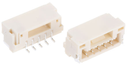 JST - SM05B-GHS-TB(LF)(SN) - JST GH ϵ 5· 1.25mmھ ֱ PCB  SM05B-GHS-TB(LF)(SN), Ӷ˽, 1A, 氲װ		