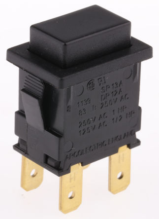 Arcolectric - H8351ABAAAB - Arcolectric H8351ABAAAB IP65 (On)-Off DPST 尲װ ΢Ͱť, 15 A @ 250 V 		