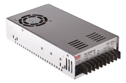 RS Pro - SD-350B-48 - RS Pro 350W ʽֱ-ֱת SD-350B-48, 19  36 V ֱ, 48V dc, 7.3A, 1.5kV acѹ, 84%Ч		