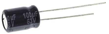 Panasonic - ECA1JM101 - Panasonic M ϵ 63 V ֱ 100F ͨ  ECA1JM101, 20%ݲ, +85C		