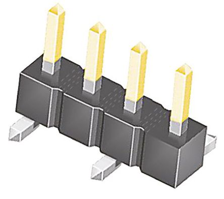 Samtec - TSM-104-01-L-SV - Samtec TSM ϵ 4· 2.54mmھ (1) ֱ Ź TSM-104-01-L-SV, Ӷ˽, 7A, 氲װ		