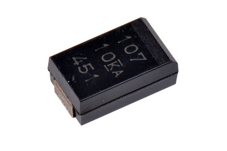 KEMET - T591D107M010ATE040 - KEMET T591 ϵ 100F 20% SMD  T591D107M010ATE040, 10 V ֱ, D װ, 40m ESR, +125C		