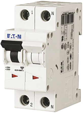 Eaton - FAZ6-C2/1N - Eaton xEffect FAZ6 ϵ 1 + N 2 A MCB ΢Ͷ· FAZ6-C2/1N, 6 kA Ͽ, C բ		