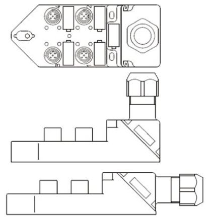 Brad - BKY403P-FBA - Brad 1201190004 M12 ߺ, 12 A 10  30 V ֱ		