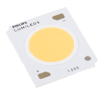 Lumileds - L2C2-40901205E1300 - Lumileds, LUXEON CoB Gen2 系列 白色 90CRI COB LED L2C2-40901205E1300, 4000K色温, 1200mA, 35 V正向电压, 2511 lm光通量		