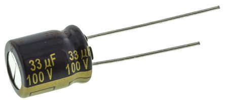 Panasonic - EEUFC2A330 - Panasonic FC  ϵ 100 V ֱ 33F ͨ  EEUFC2A330, 20%ݲ, 530m(ֵ), +105C		