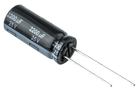 Panasonic - EEUFR1E222L - Panasonic FR  ϵ 25 V ֱ 2200F ͨ  EEUFR1E222L, 20%ݲ, +105C		