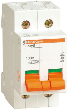 Schneider Electric - MGNEA9D1100 - Schneider Electric Easy 9 MGN ϵ 1 100 A MCB MGNEA9D1100		