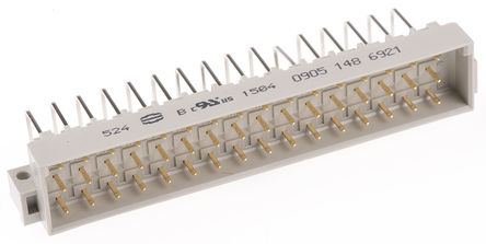 Harting - 09051486921 - Harting 09 05 ϵ 3  48 · 5.08mm ھ ֱ DIN 41612 ͷ 09051486921, E C2ȼ, Ӷ˽, 6A		