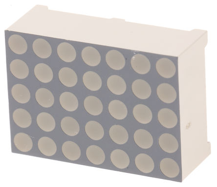 Kingbright - TA07-11SURKWA - Kingbright TA07 ϵ 1ַ  7 x 5 ɫ LED ʾ TA07-11SURKWA, 90 mcd, 17.2mmַ, ͨװװ		