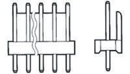 TE Connectivity - 1-640454-4 - TE Connectivity MTA-100 ϵ 14· 2.54mmھ (1) ֱ PCB  1-640454-4, Ӷ˽, 5A, ͨ		