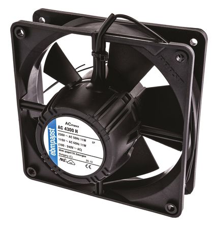 ebm-papst - AC 4300 H - ebm-papst AC4300 ϵ 11W 85  265 V   AC 4300 H, 204m3/h, 3400rpm, 119 x 119 x 32mm		