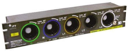 ITT - PBX-NL-PS-EU-660 - ITT Veam Powerlock ϵ 1P RJ45-Rangierfeld 尲װ PBX-NL-PS-EU-660, 660A, 1 kV 1.5 kV ֱ, IP2XIP67		