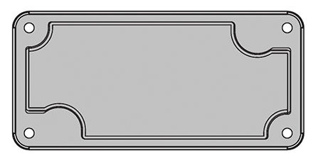 ERNI - 424345 - ERNI 424345 ǳɫ  ָ, 94 x 42 x 7.5mm, ERNI LDG-M4 		