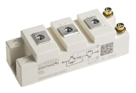 Semikron - SKM145GB066D - Semikron SKM145GB066D Nͨ IGBT ģ, ˫, 195 A, Vce=600 V, 7 SEMITRANS2װ		