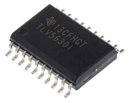Texas Instruments - TLV5630IDW - Texas Instruments TLV5630IDW, 8ͨ 12 λ DAC, 283ksps, Serial (SPI/QSPI/Microwire)ӿ, 20 SOICװ		