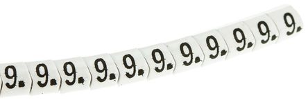 HellermannTyton - 901-10365 - HellermannTyton Helagrip ϵ 250װ ׵׺ Ϲ̶ ±ʶ 912-40731, 3.5mm, 4.3 mm, 2  5mmֱ, ӡ"9"ͼ		