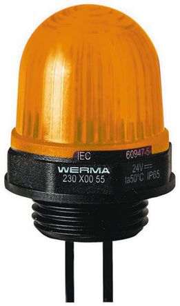 Werma - 23030055 - Werma 230 ϵ ɫ LED, ȶƹ źŵ 23030055, 24 V ֱ, 尲װ		