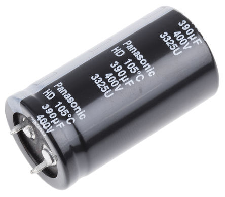 Panasonic - EETHD2G391JJ - Panasonic HD ϵ 400 V ֱ 390F ͨ  EETHD2G391JJ, 20%ݲ, +105C		