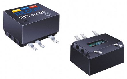 Recom - R1S-1205-R - Recom R1S ϵ 1W ʽֱ-ֱת R1S-1205-R, 10.8  13.2 V ֱ, 5V dc, 200mA, 1kV dcѹ, 72  78%Ч		