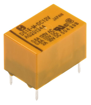 Panasonic - DS1EM12J - Panasonic DS1E-M-12VJ ˫ PCB װ Ǳ̵, 3 A, 12V dc		