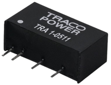TRACOPOWER - TRA 1-2419 - TRACOPOWER TRA 1 ϵ 1W ʽֱ-ֱת TRA 1-2419, 21.6  26.4 V ֱ, 9V dc, 110mA, 1kV dcѹ, 86%Ч, SIPװ		