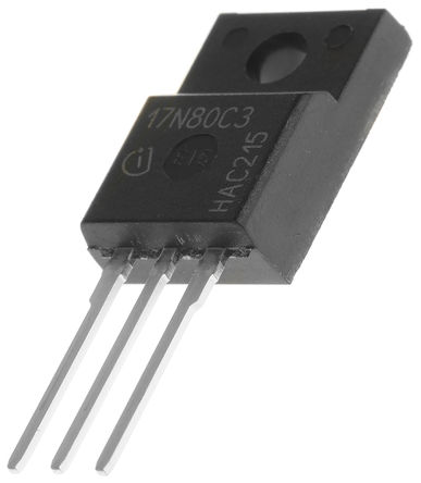 Infineon - SPA17N80C3 - Infineon CoolMOS C3 ϵ Si N MOSFET SPA17N80C3, 17 A, Vds=800 V, 3 TO-220FPװ		