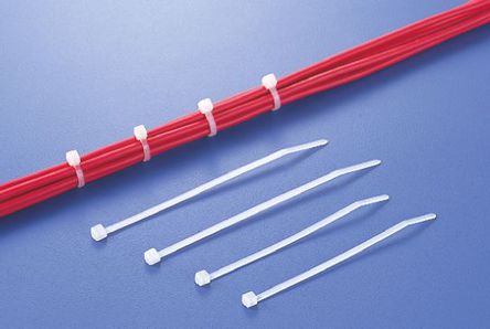 HellermannTyton - T50I-PA66-NAT-CN - HellermannTyton T50I ϵ  66  T50I-PA66-NAT-CN, 300mm x 4.6 mm		