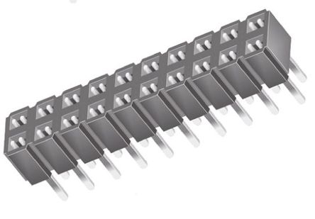 Samtec - CES-110-01-T-D - Samtec CES ϵ 2 20· ֱ 2.54mmھ ͨ ӡˢ· CES-110-01-T-D, ͨ׶˽, ԰		