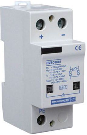 Roxburgh EMC - DVSC4840 - Roxburgh EMC DVS ϵ 40 V 56 V ֱ 40kA 1  DVSC4840, DIN 찲װ, 35 x 68 x 90mm		