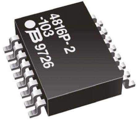 Bourns - 4816P-1-101LF - Bourns 4300R ϵ 1.28W 100 8  4816P-1-101LF, 16, 2%ݲ, ISOL·ʶ, SOM װ		