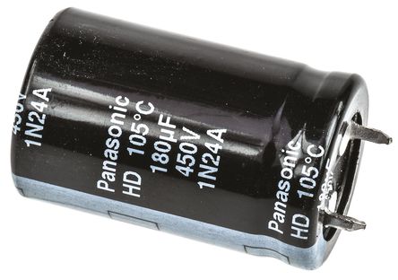 Panasonic - EETHD2W181HJ - Panasonic HD ϵ 450 V ֱ 180F ͨ  EETHD2W181HJ, 20%ݲ, +105C		