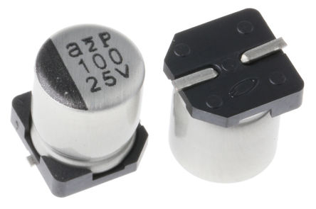 Nichicon - UWT1E101MCL1GS - Nichicon WT ϵ 25 V ֱ 100F SMD  UWT1E101MCL1GS, 20%ݲ, +105C		