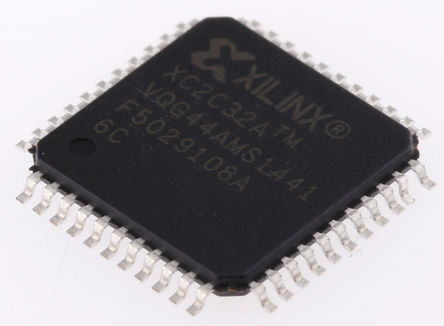 Xilinx - XC2C32A-6VQG44C - XC2C32A-6VQG44C, CoolRunner IIϵ ӿɱ߼豸 CPLD, 32굥Ԫ, 33 I/O, 2߼, ISP, 44 VTQFPװ		